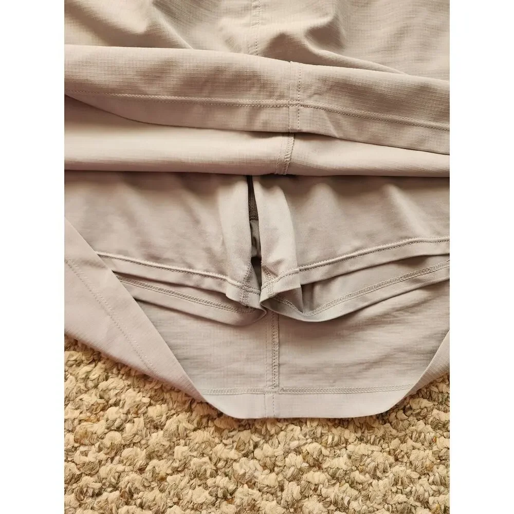 ORVIS Skort Women's XL Gray Lightweight Stretch Zipper Pocket Outdoor Activewear